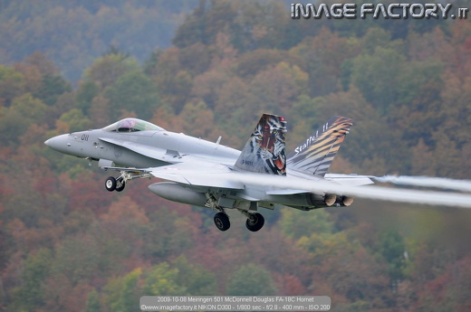 2009-10-08 Meiringen 501 McDonnell Douglas FA-18C Hornet